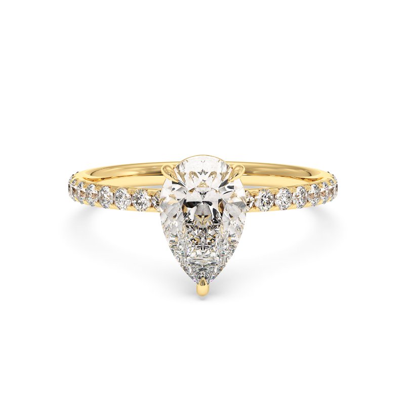 18K Yellow Gold Auriella Engagement Ring