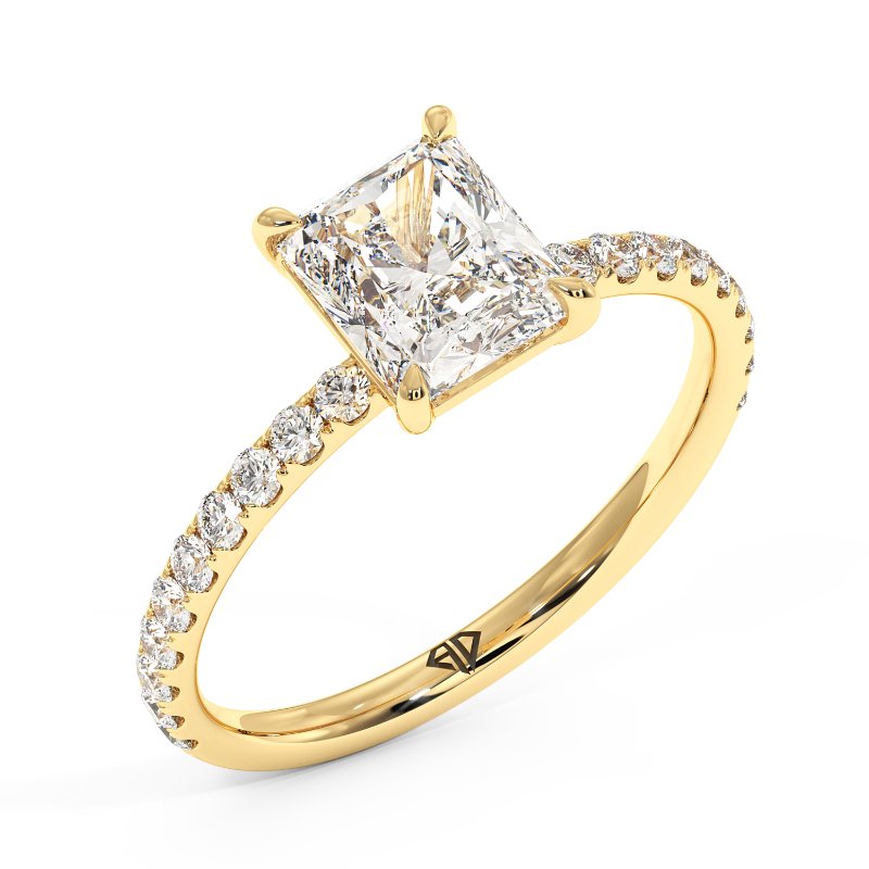18K Yellow Gold Auriella Engagement Ring