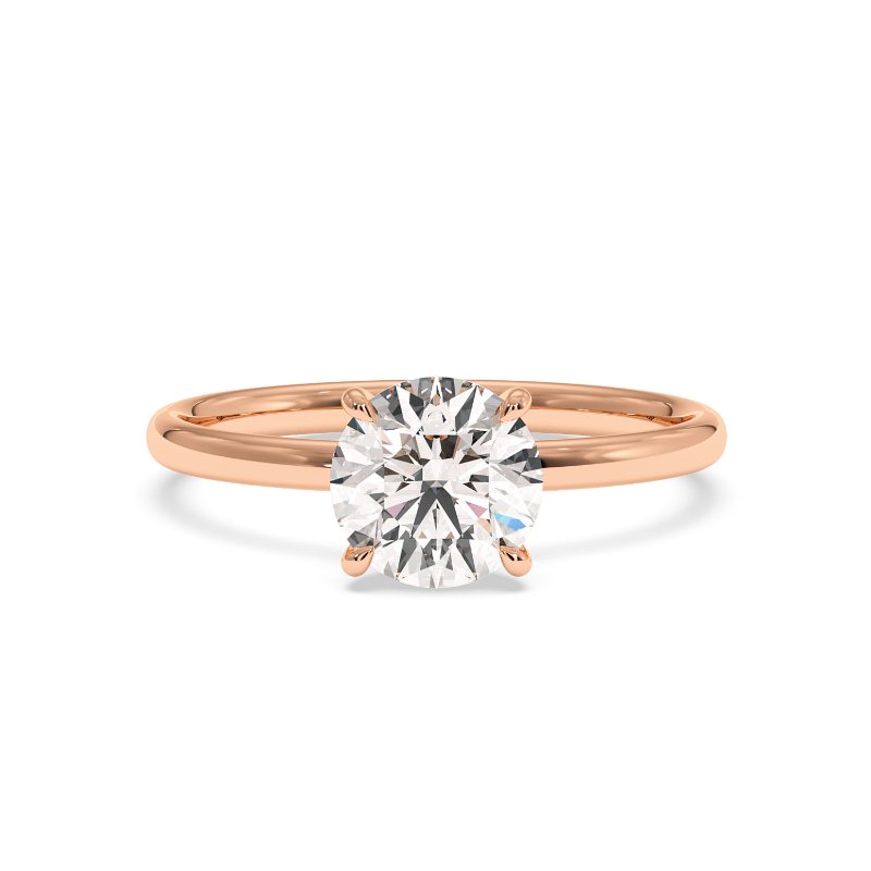 18K White Gold Sara Diamond Solitaire Engagement Ring