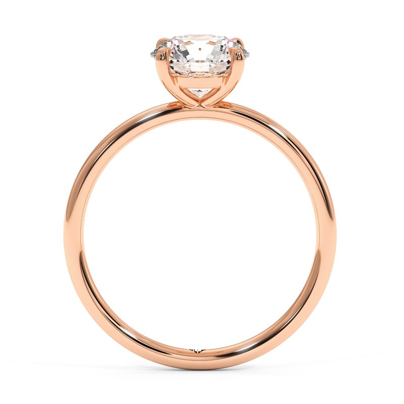 18K Rose Gold Sara Diamond Solitaire Engagement Ring