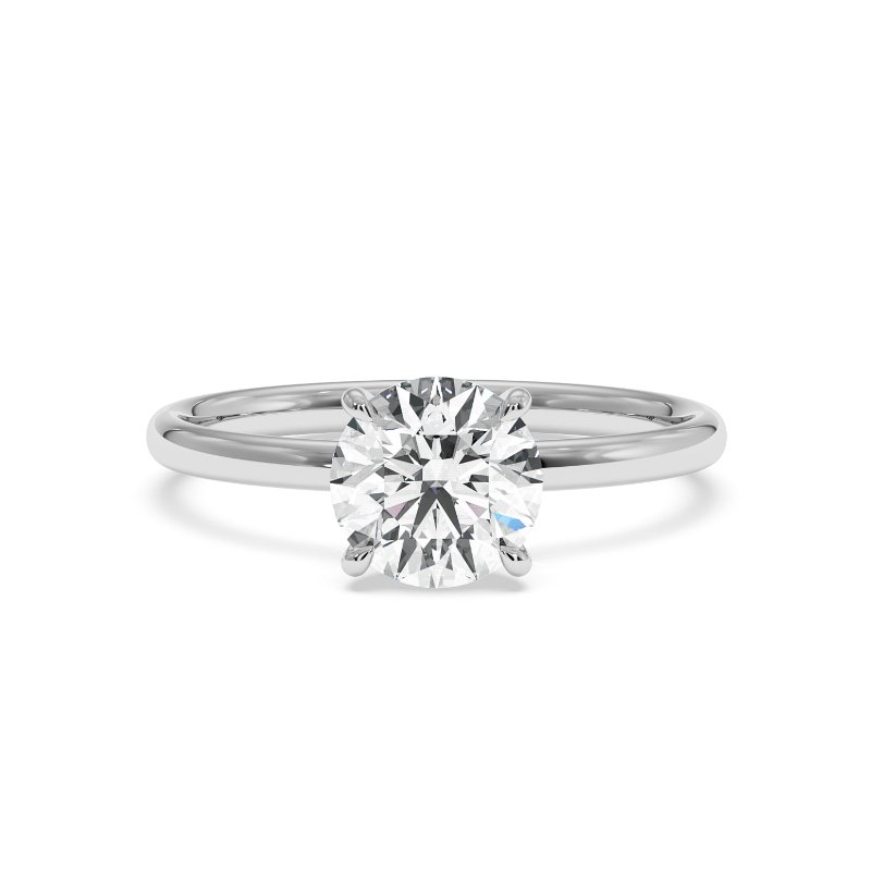 18K White Gold Sara Diamond Solitaire Engagement Ring