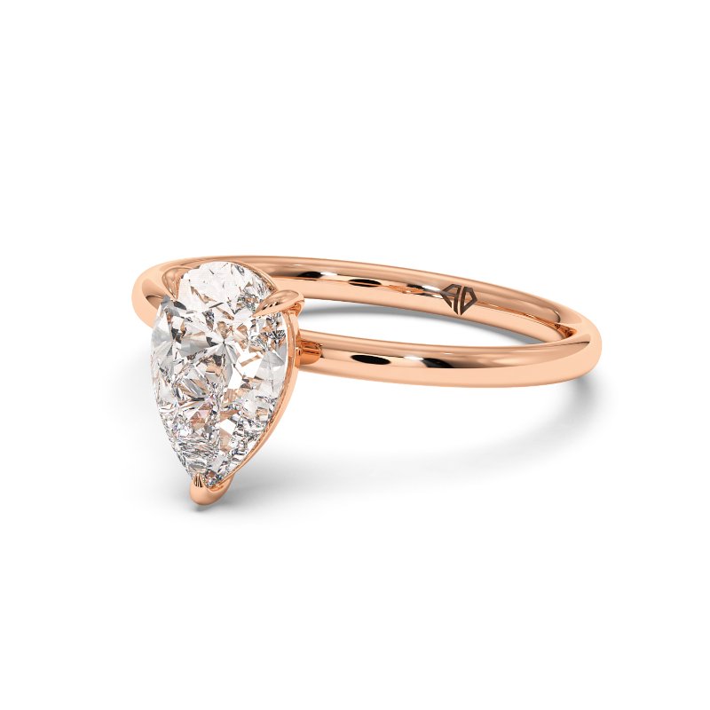 18K Rose Gold Fiora Engagement Ring