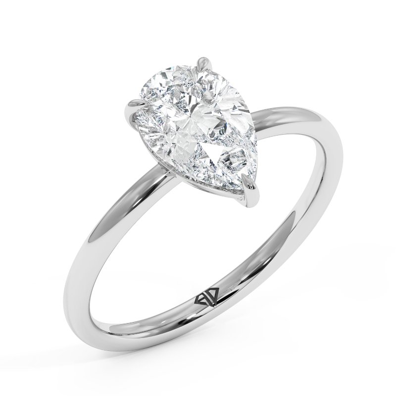 18K White Gold Fiora Engagement Ring