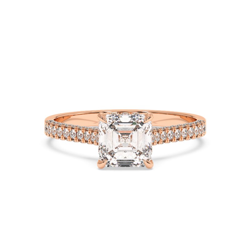 18K Rose Gold Thea Engagement Ring