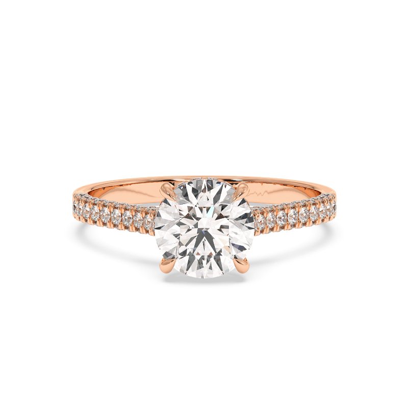 18K Rose Gold Thea Engagement Ring