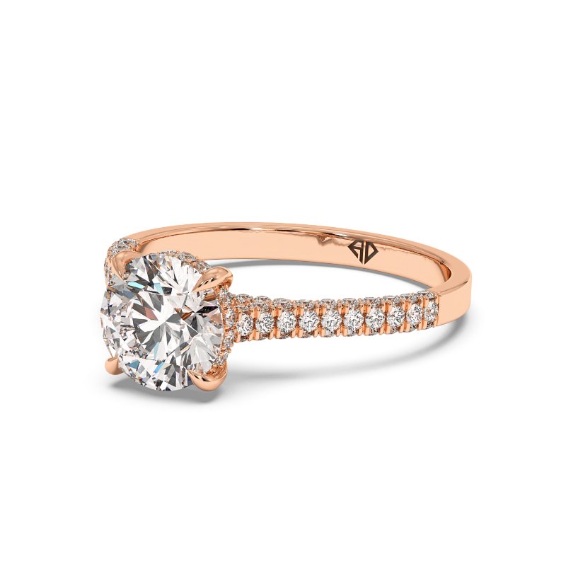 18K Rose Gold Thea Engagement Ring