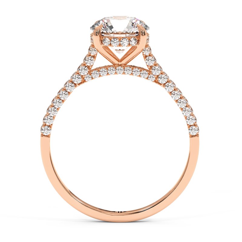 18K Rose Gold Thea Engagement Ring