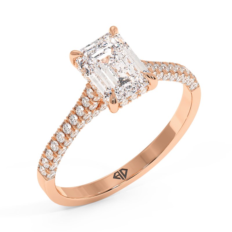 18K Rose Gold Thea Engagement Ring