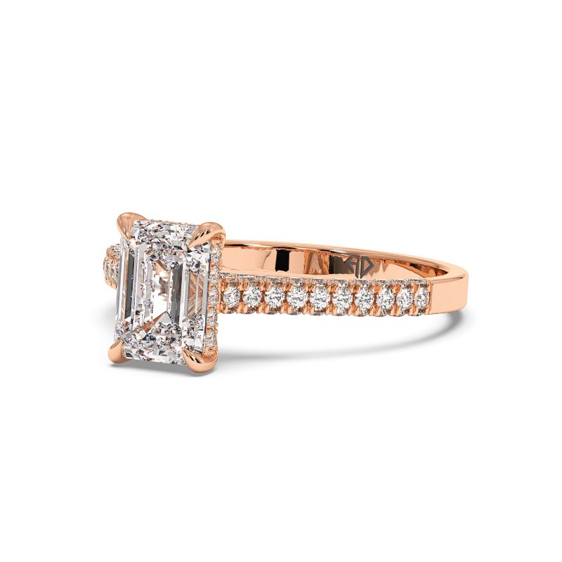 18K Rose Gold Thea Engagement Ring