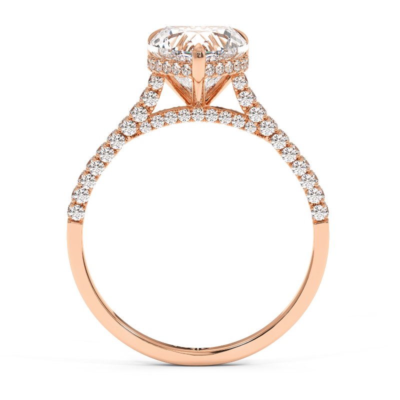 18K Rose Gold Thea Engagement Ring