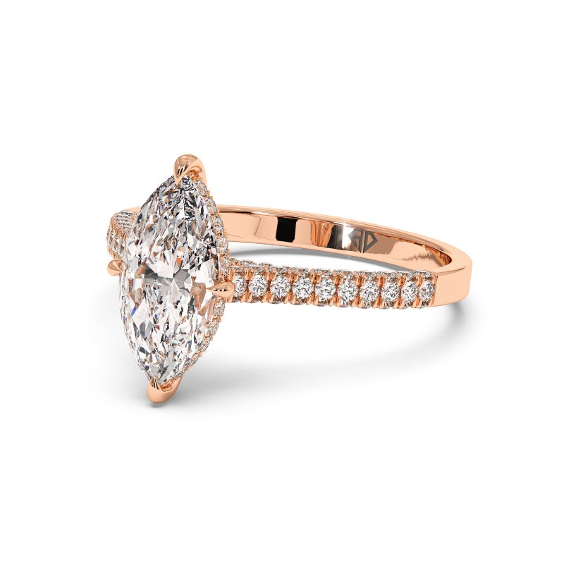18K Rose Gold Thea Engagement Ring