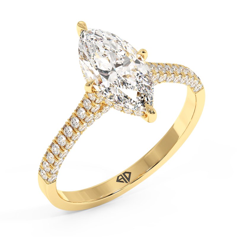 18K Yellow Gold Thea Engagement Ring