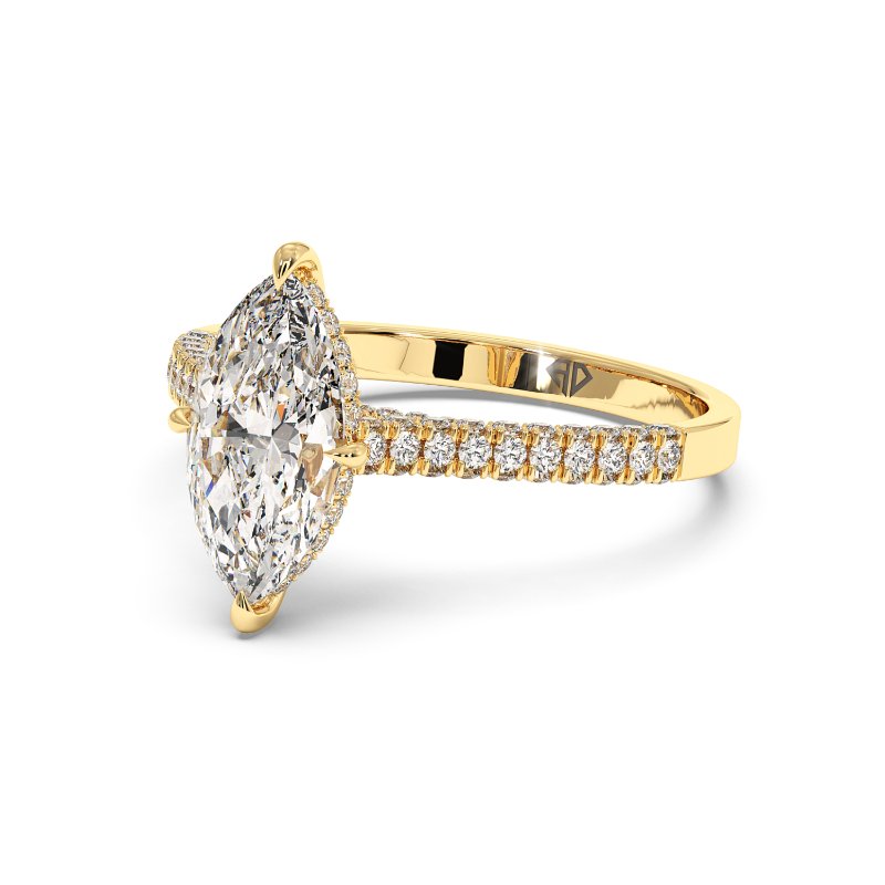 18K Yellow Gold Thea Engagement Ring