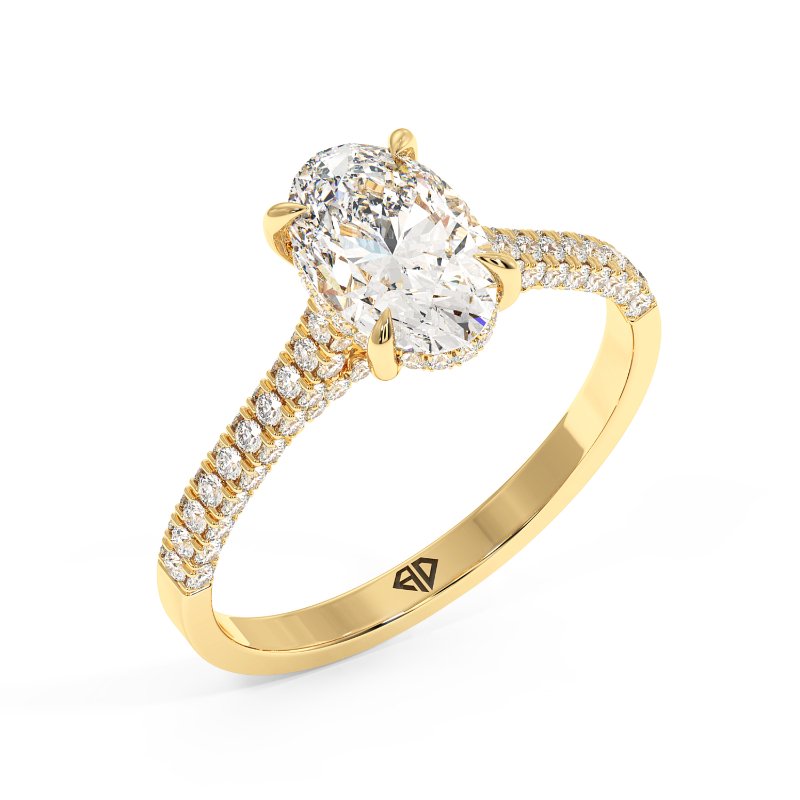 18K Yellow Gold Thea Engagement Ring