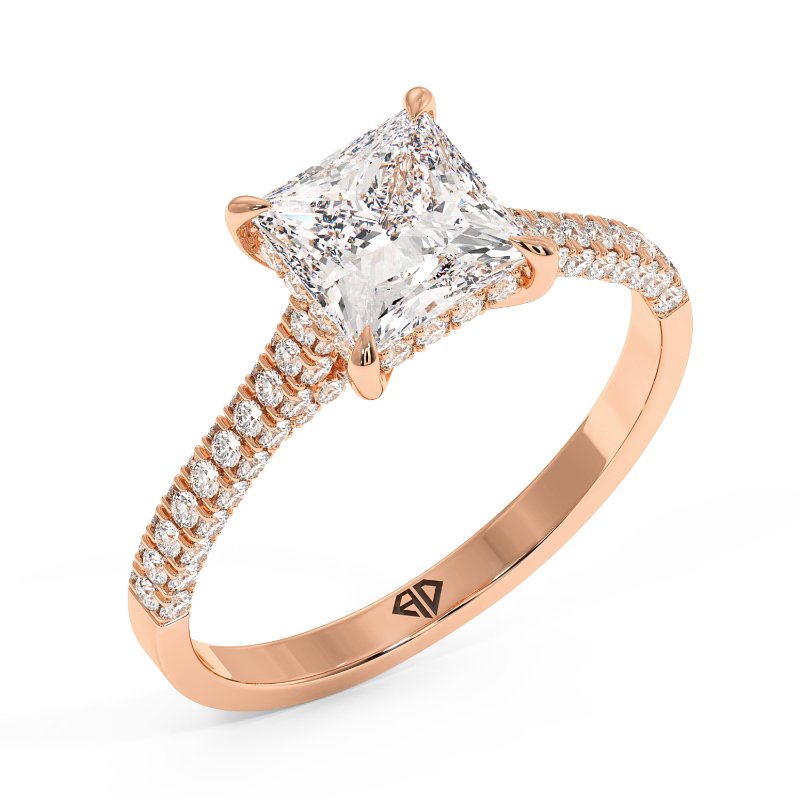 18K Rose Gold Thea Engagement Ring