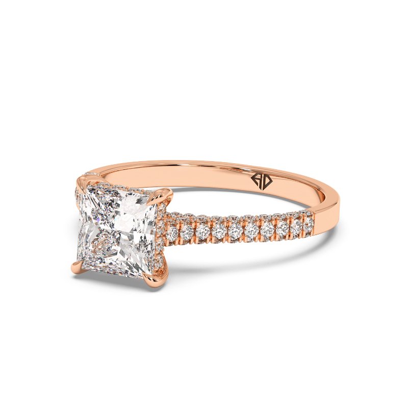 18K Rose Gold Thea Engagement Ring