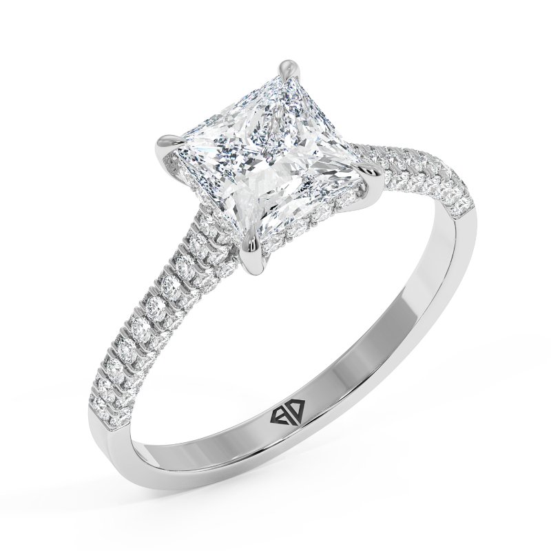 18K White Gold Thea Engagement Ring