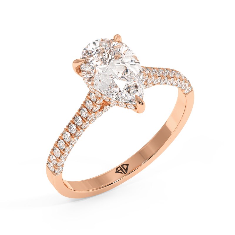 18K Rose Gold Thea Engagement Ring