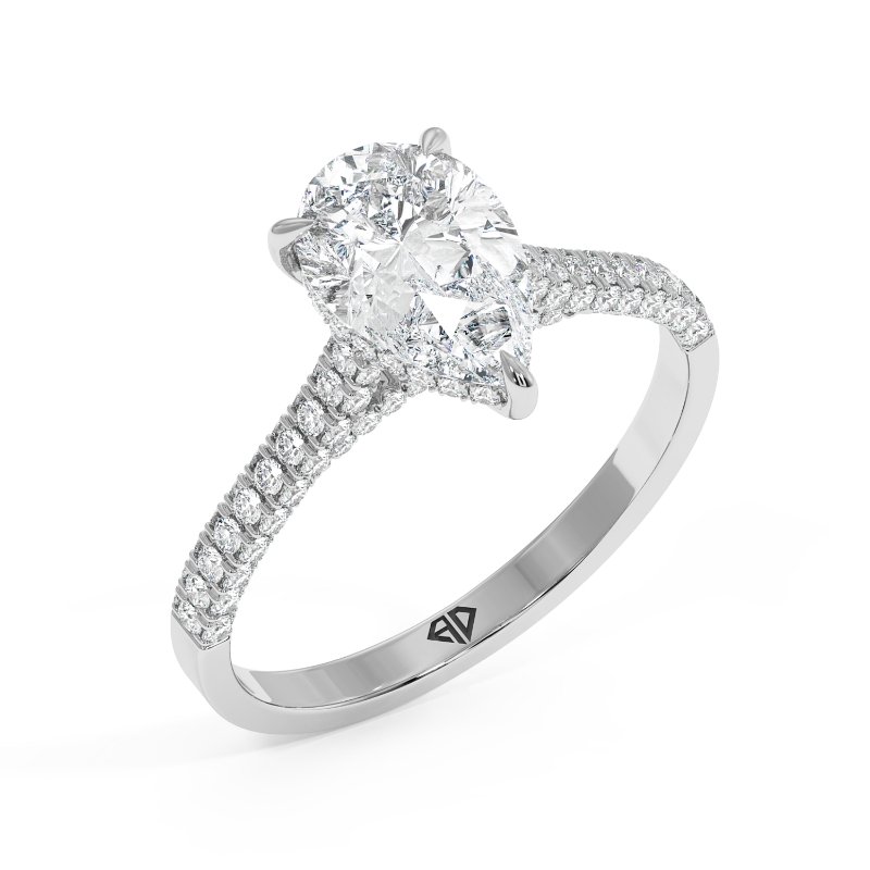 18K White Gold Thea Engagement Ring