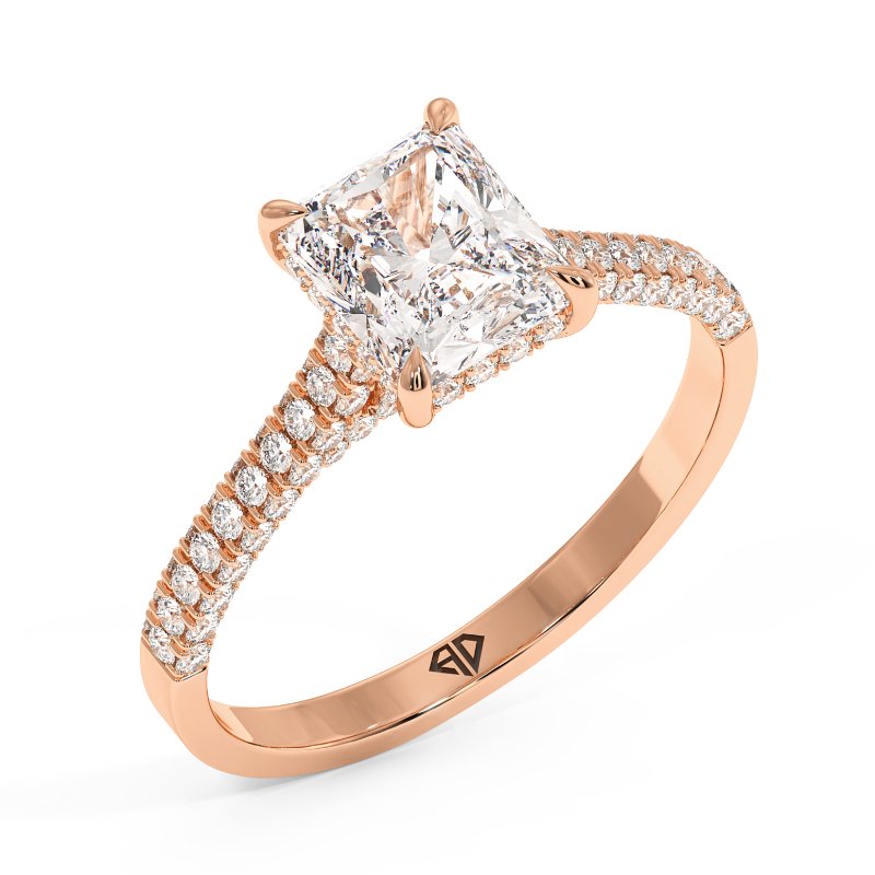 18K Rose Gold Thea Engagement Ring