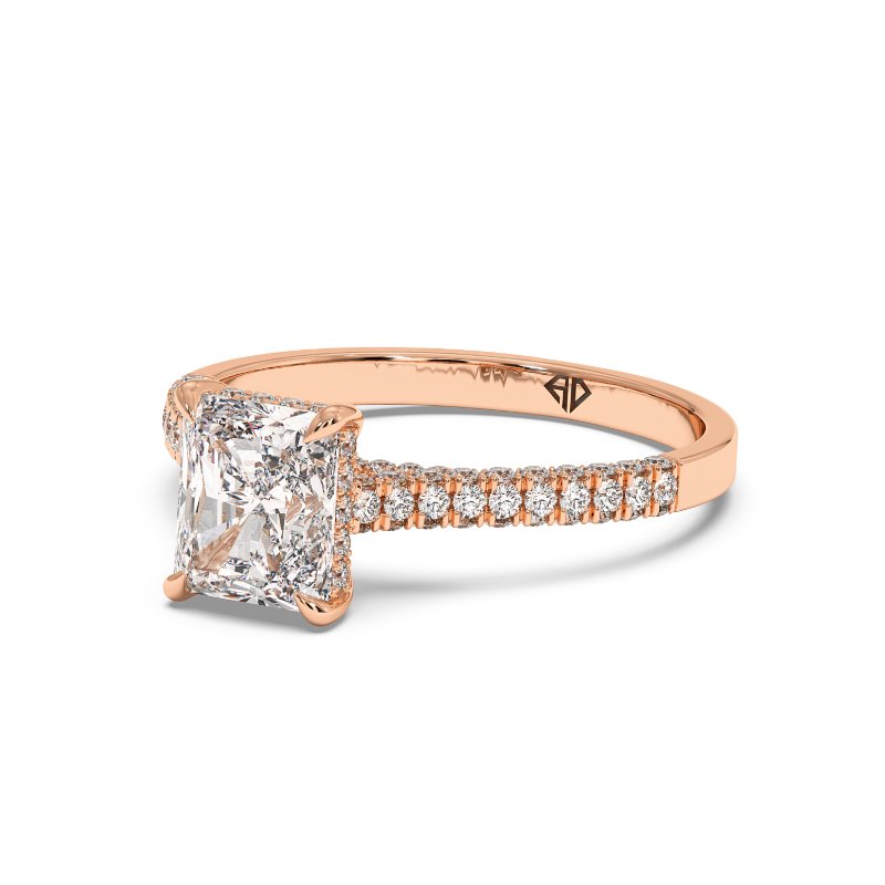 18K Rose Gold Thea Engagement Ring
