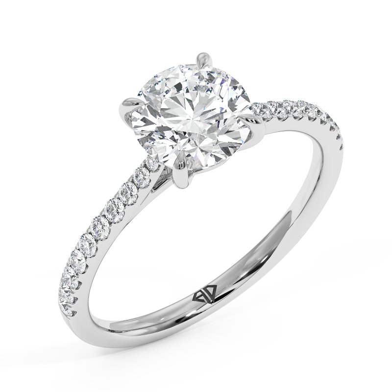 18K White Gold Avalyn Engagement Ring