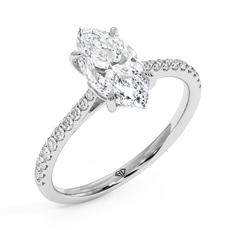 18K White Gold Avalyn Engagement Ring