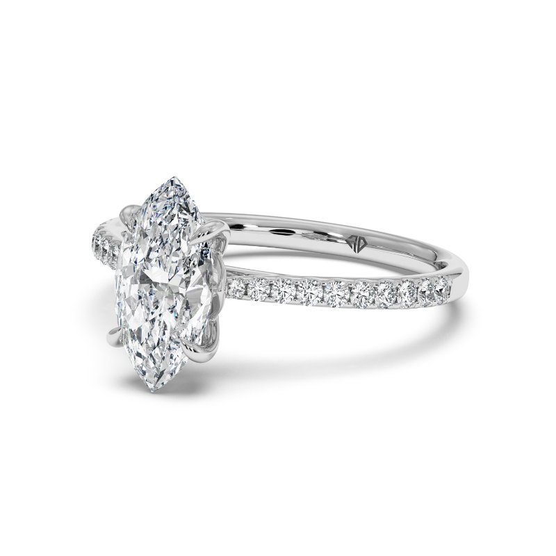 18K White Gold Avalyn Engagement Ring