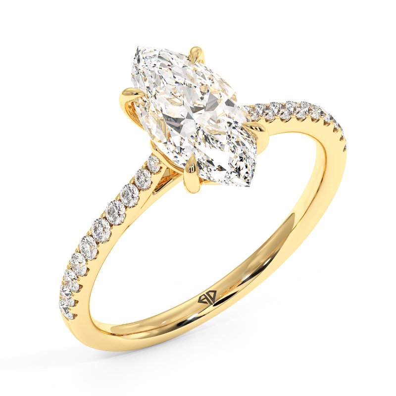 18K Yellow Gold Avalyn Engagement Ring