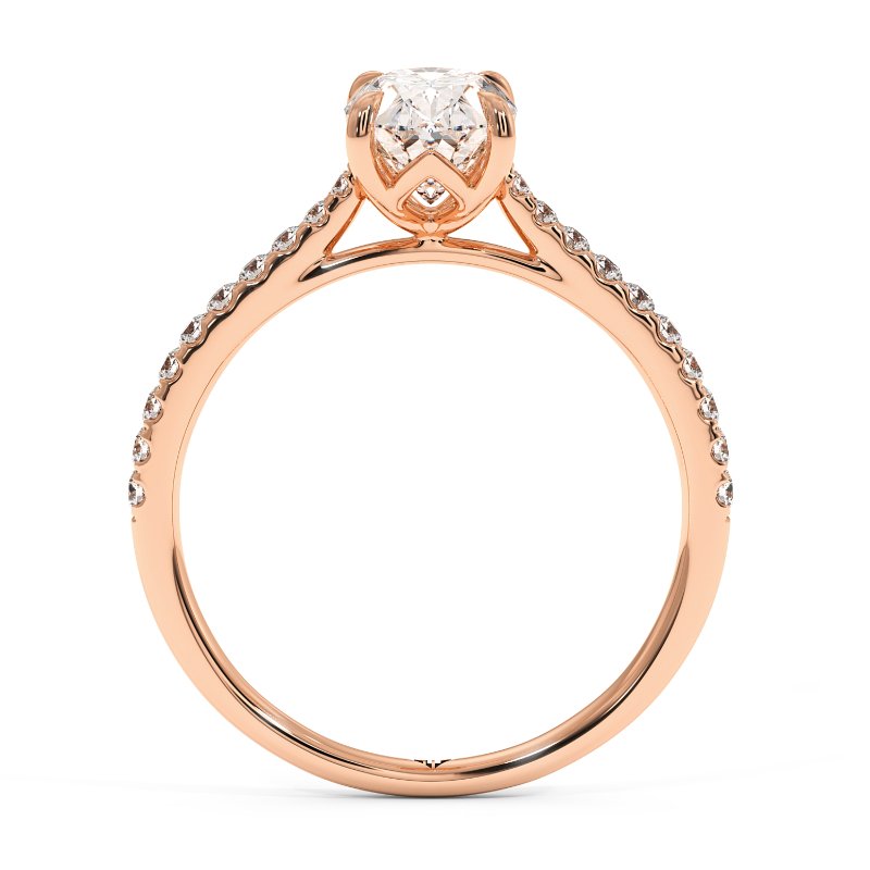 18K Rose Gold Avalyn Engagement Ring