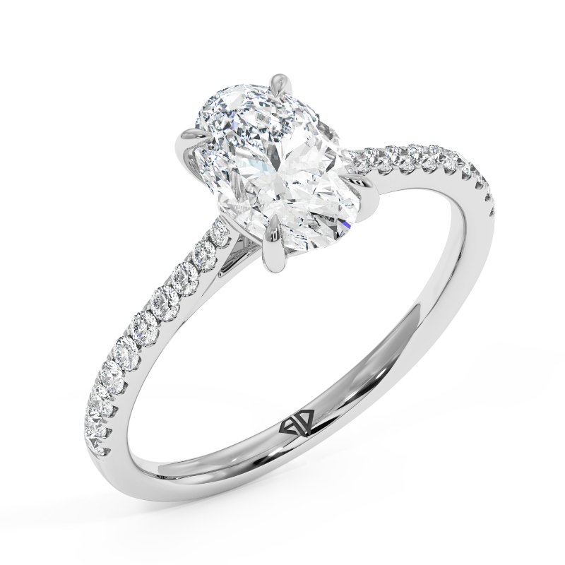 18K White Gold Avalyn Engagement Ring