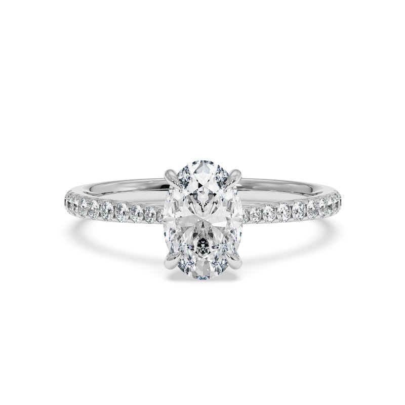 18K White Gold Avalyn Engagement Ring