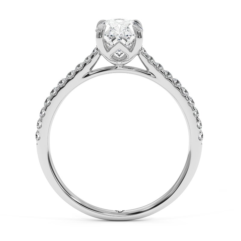 18K White Gold Avalyn Engagement Ring