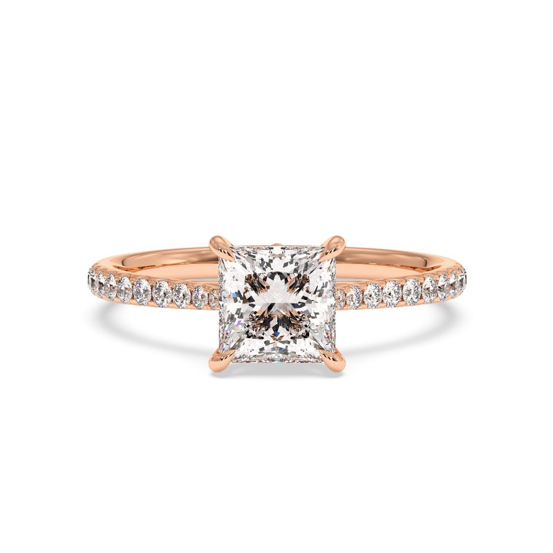 18K Rose Gold Avalyn Engagement Ring