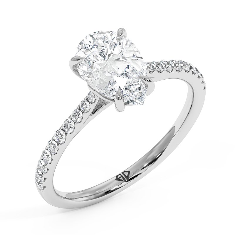 18K White Gold Avalyn Engagement Ring