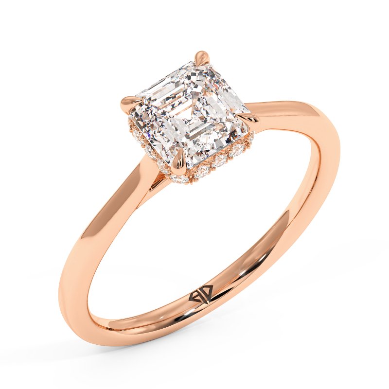 18K Rose Gold Aaliyah Engagement Ring