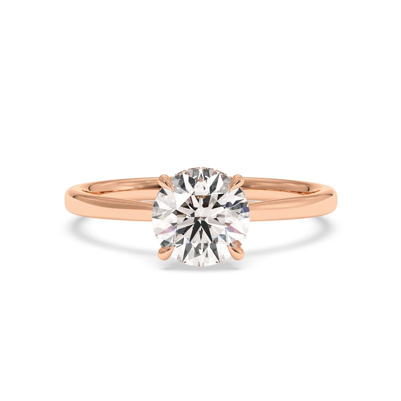 18K Rose Gold Aaliyah Engagement Ring