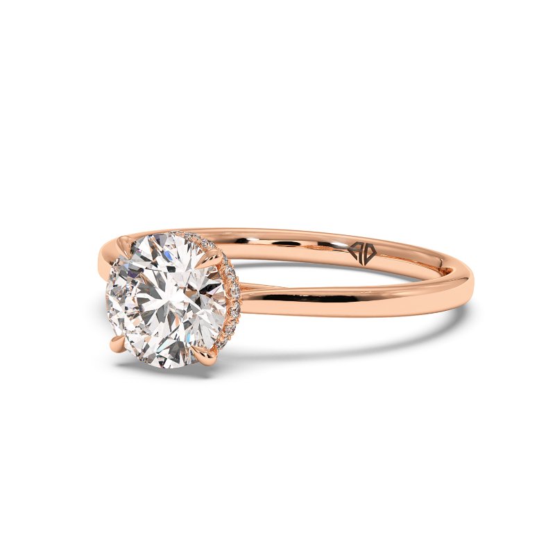 18K Rose Gold Aaliyah Engagement Ring