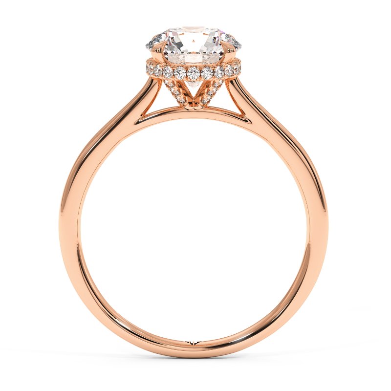18K Rose Gold Aaliyah Engagement Ring