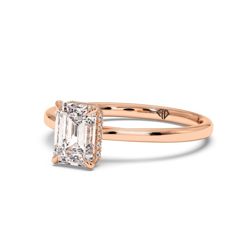 18K Rose Gold Aaliyah Engagement Ring