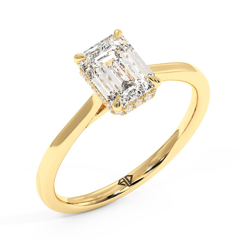 18K Yellow Gold Aaliyah Engagement Ring