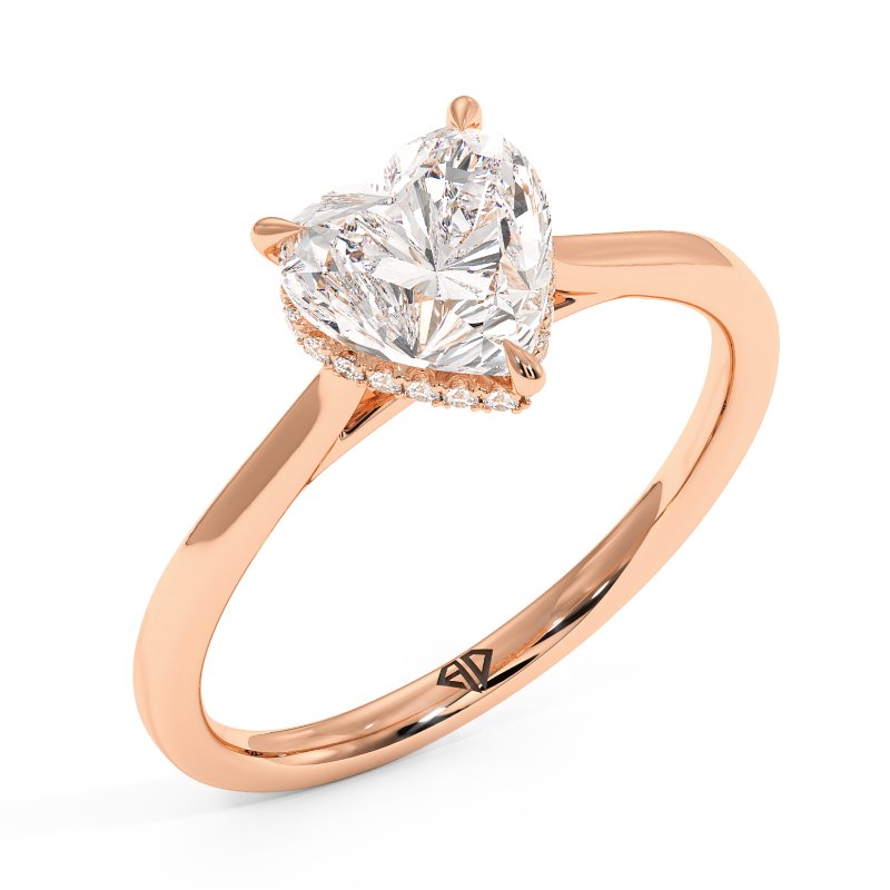 18K Rose Gold Aaliyah Engagement Ring