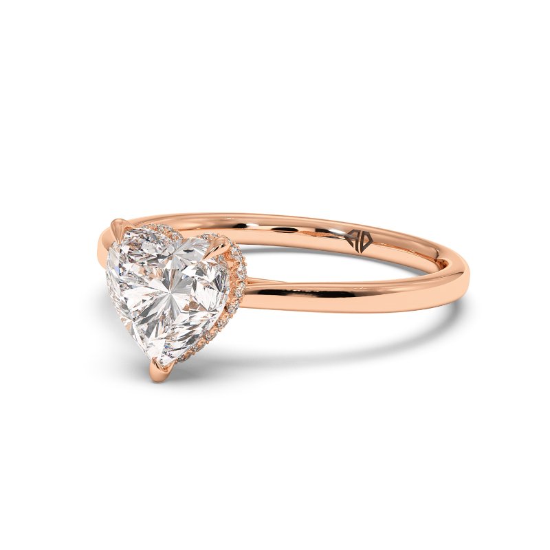 18K Rose Gold Aaliyah Engagement Ring