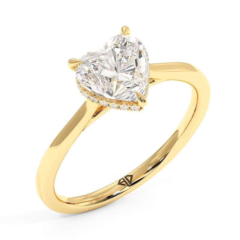 18K Yellow Gold Aaliyah Engagement Ring