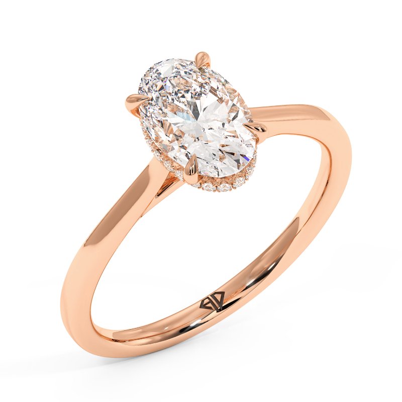 18K Rose Gold Aaliyah Engagement Ring