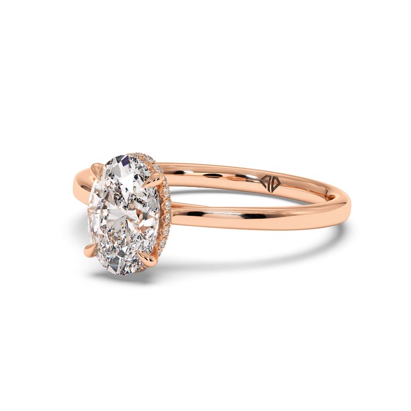 18K Rose Gold Aaliyah Engagement Ring