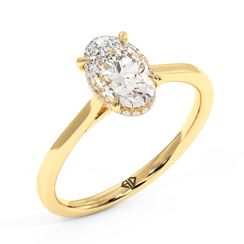 18K Yellow Gold Aaliyah Engagement Ring