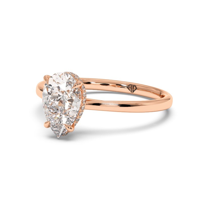 18K Rose Gold Aaliyah Engagement Ring