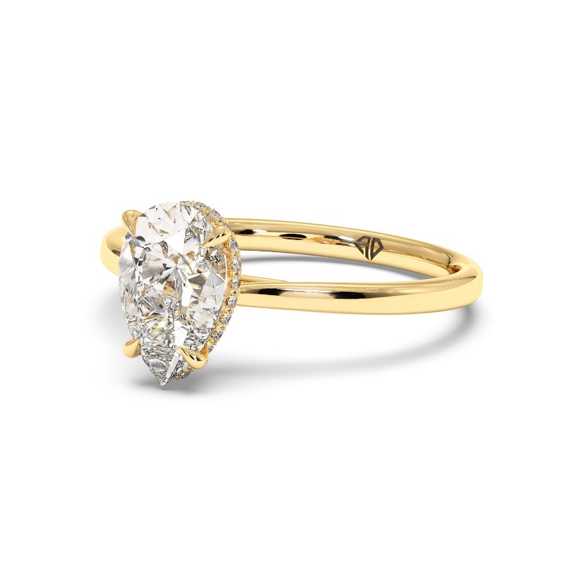 18K Yellow Gold Aaliyah Engagement Ring