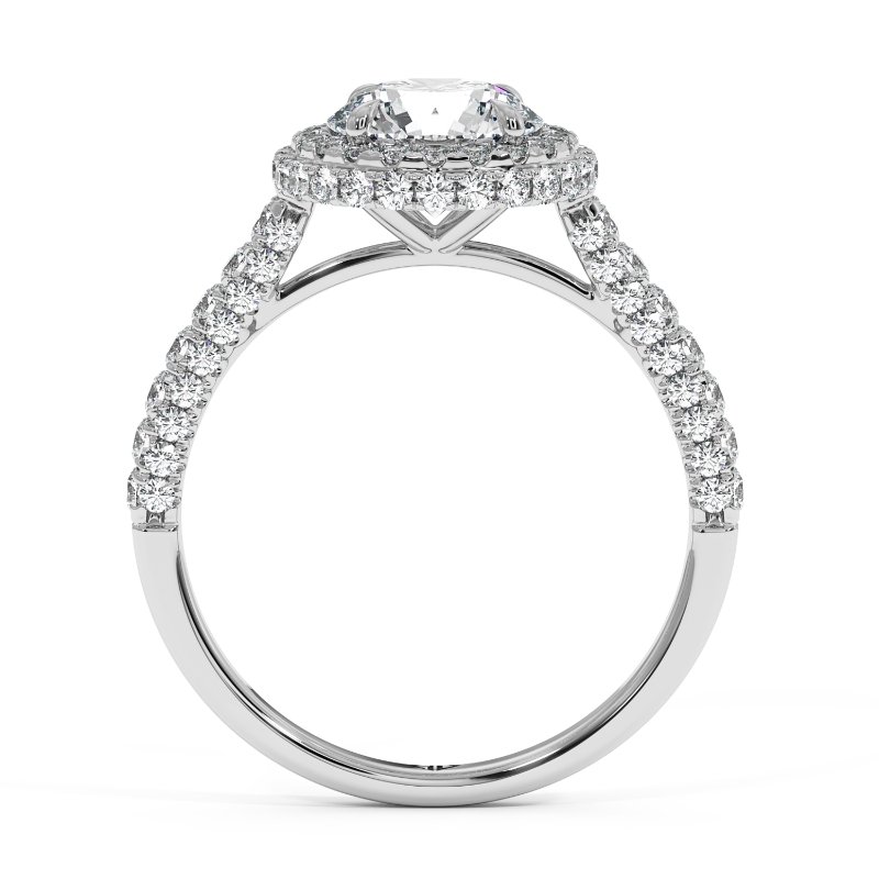 18K White Gold Lavinia Halo Engagement Ring